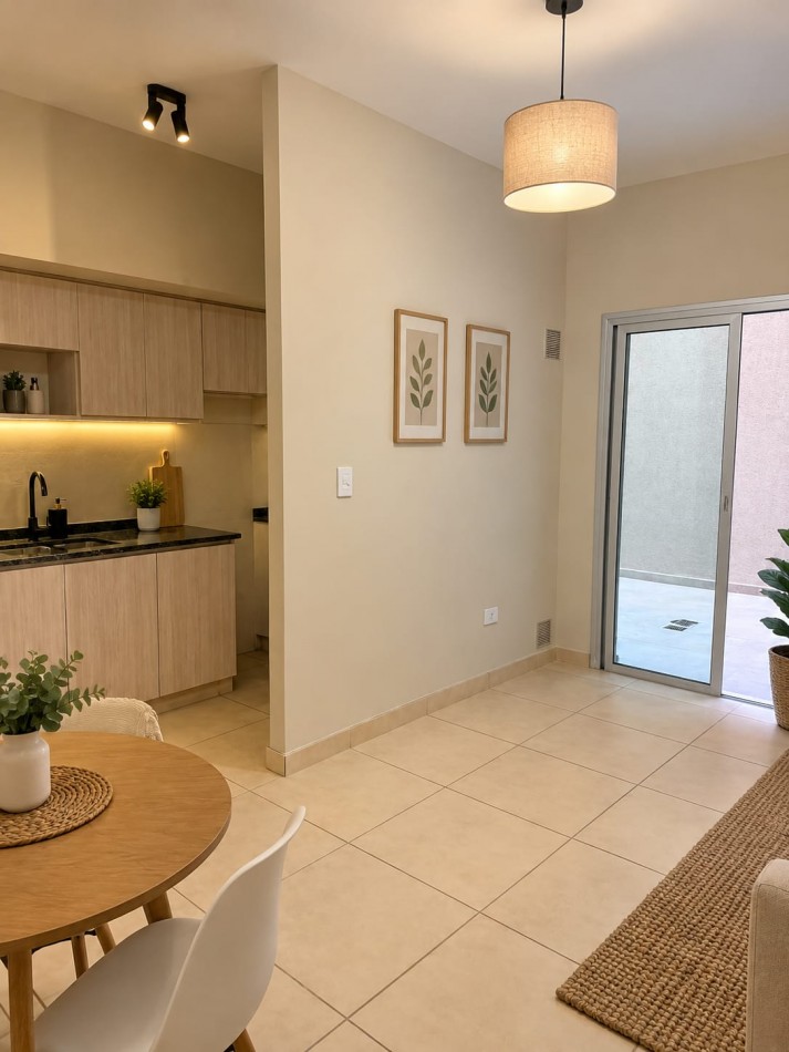 Departamento en venta Godoy Cruz - A estrena - Planta Baja con patio - Edificio Via Beltran