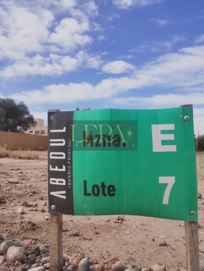 LOTE EN VENTA EN BARRIO PRIVADO ABEDUL EN LUJAN DE CUYO